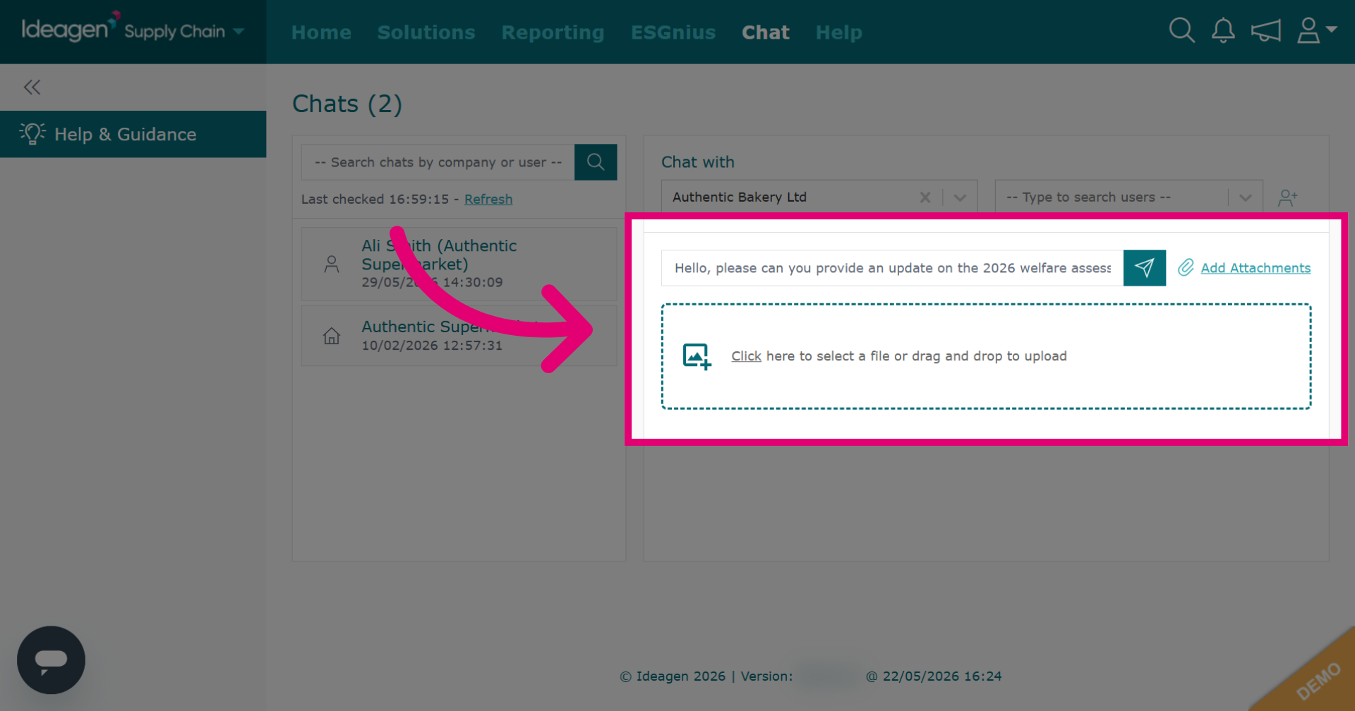 Select Files to Upload