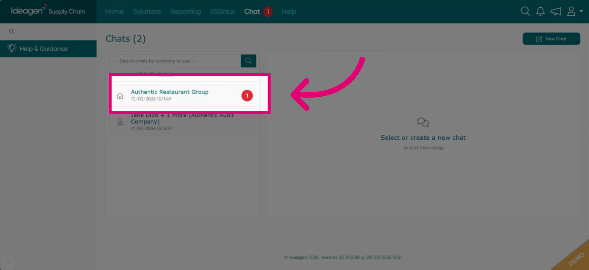 New Chat Notifications