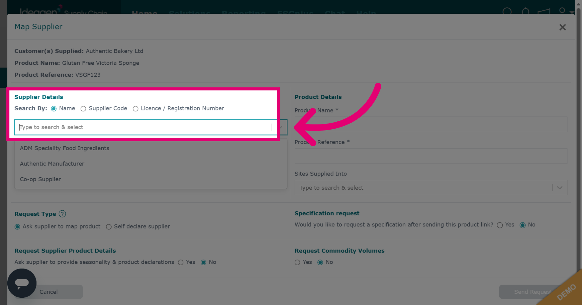 Activate Supplier Search