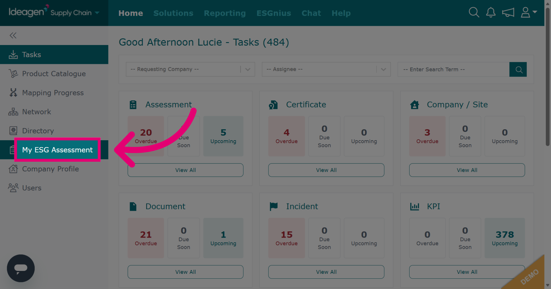 Access ESG Assessment Section