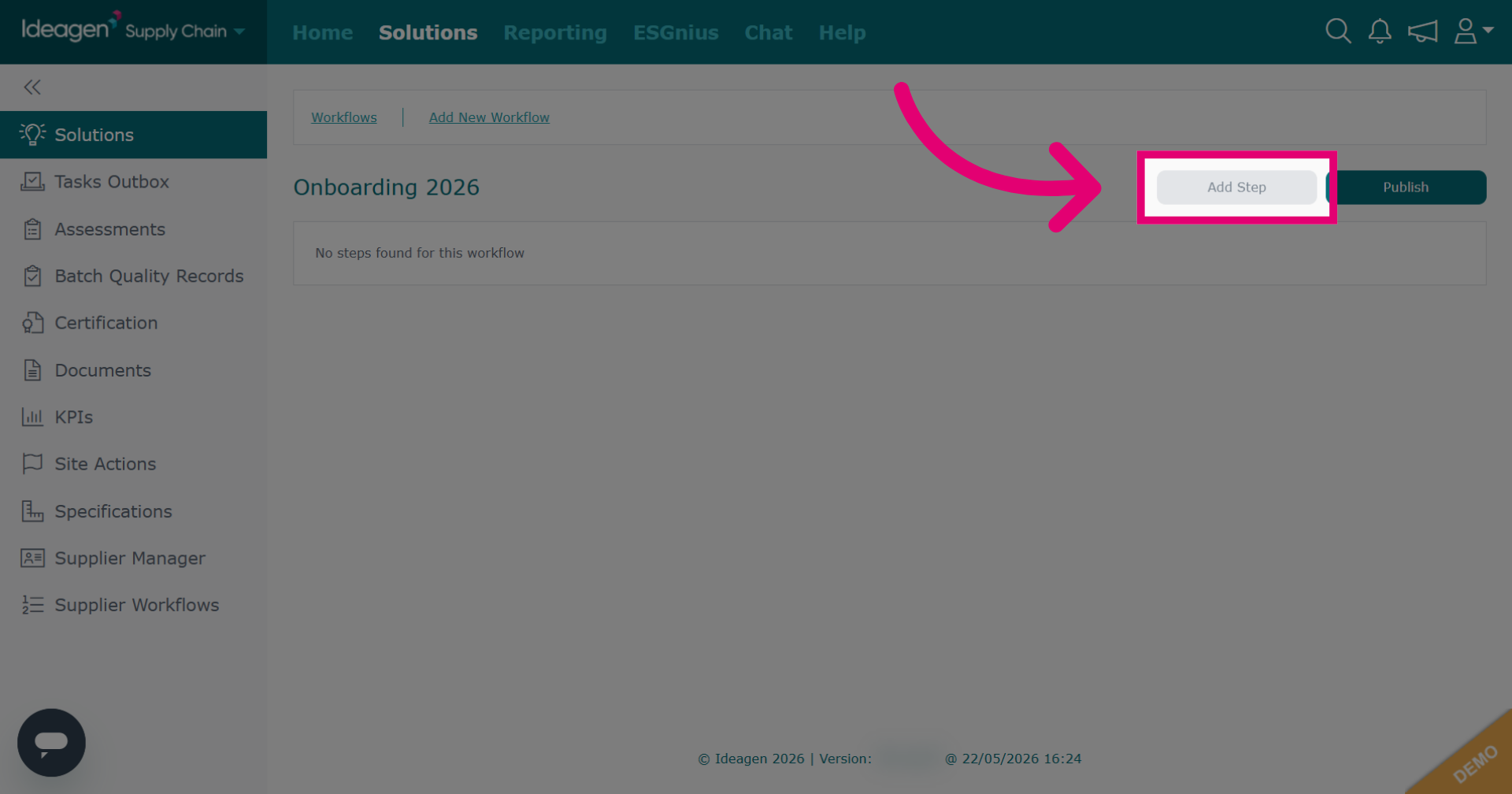 Add New Workflow Step