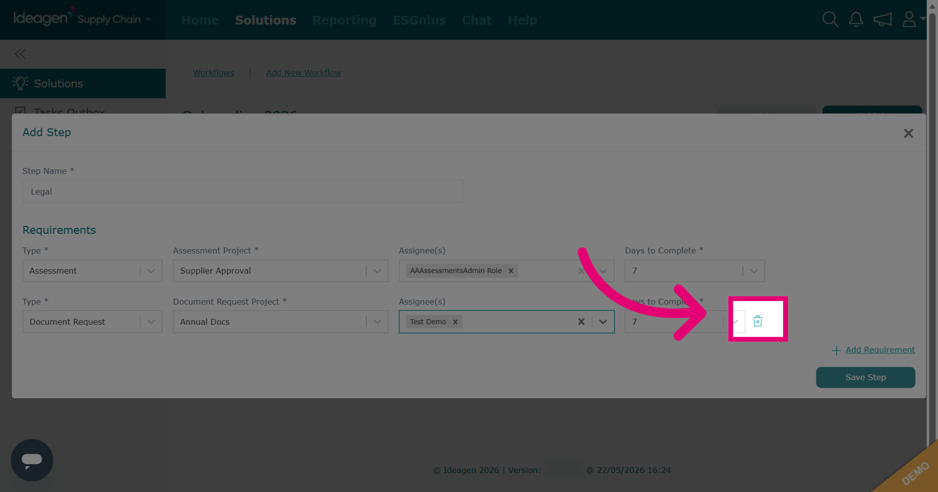Remove Additional Requirement