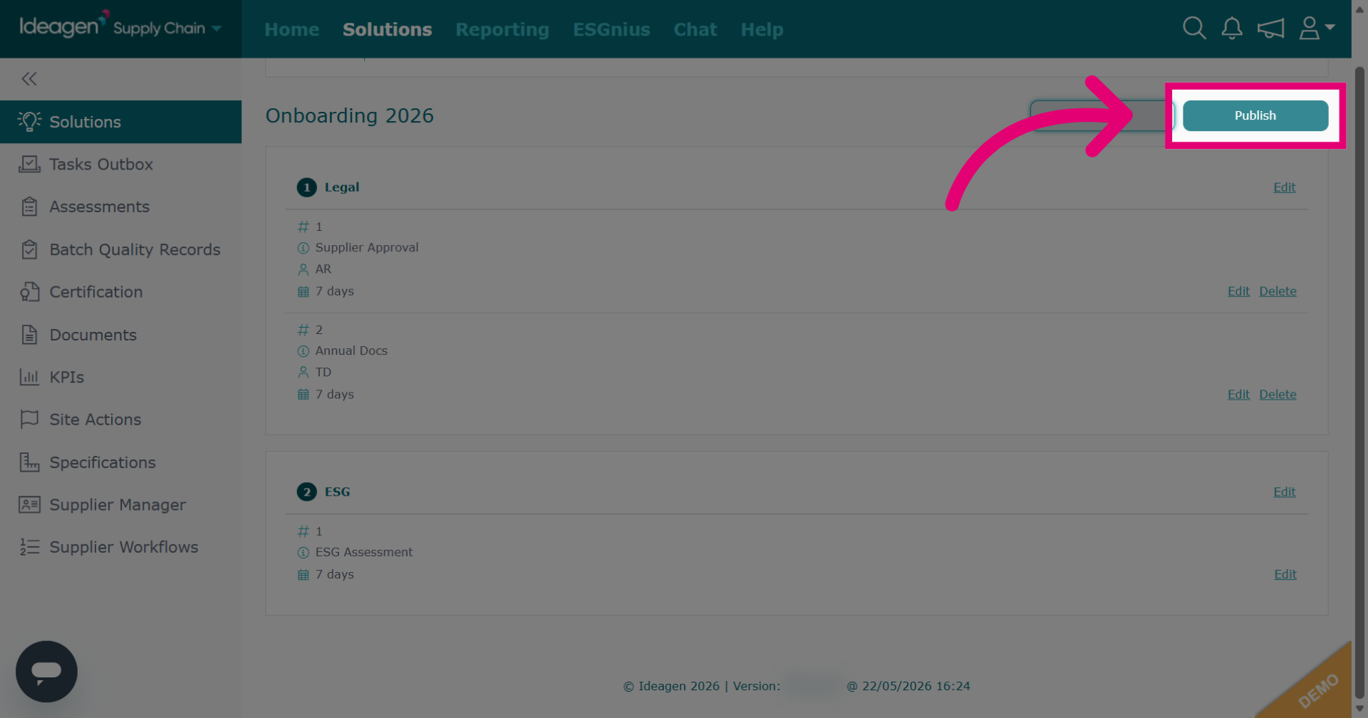 Publish Workflow