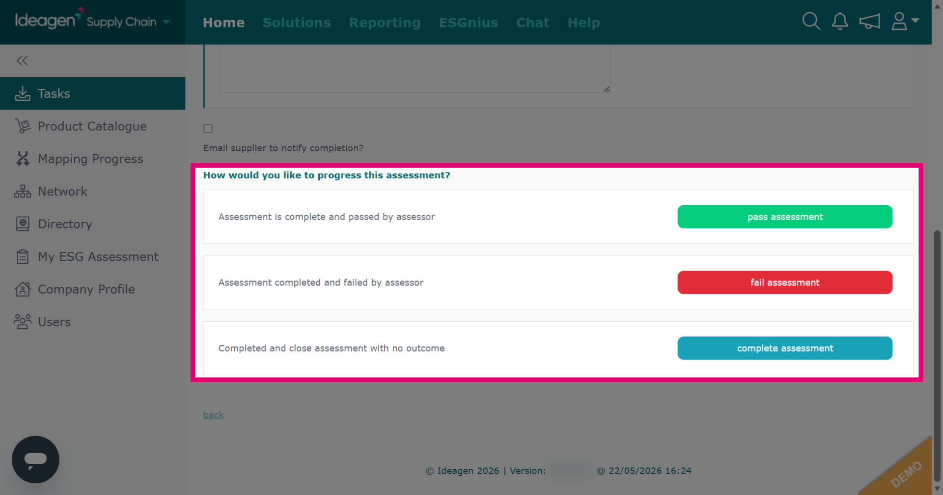 Enable Completion Notification