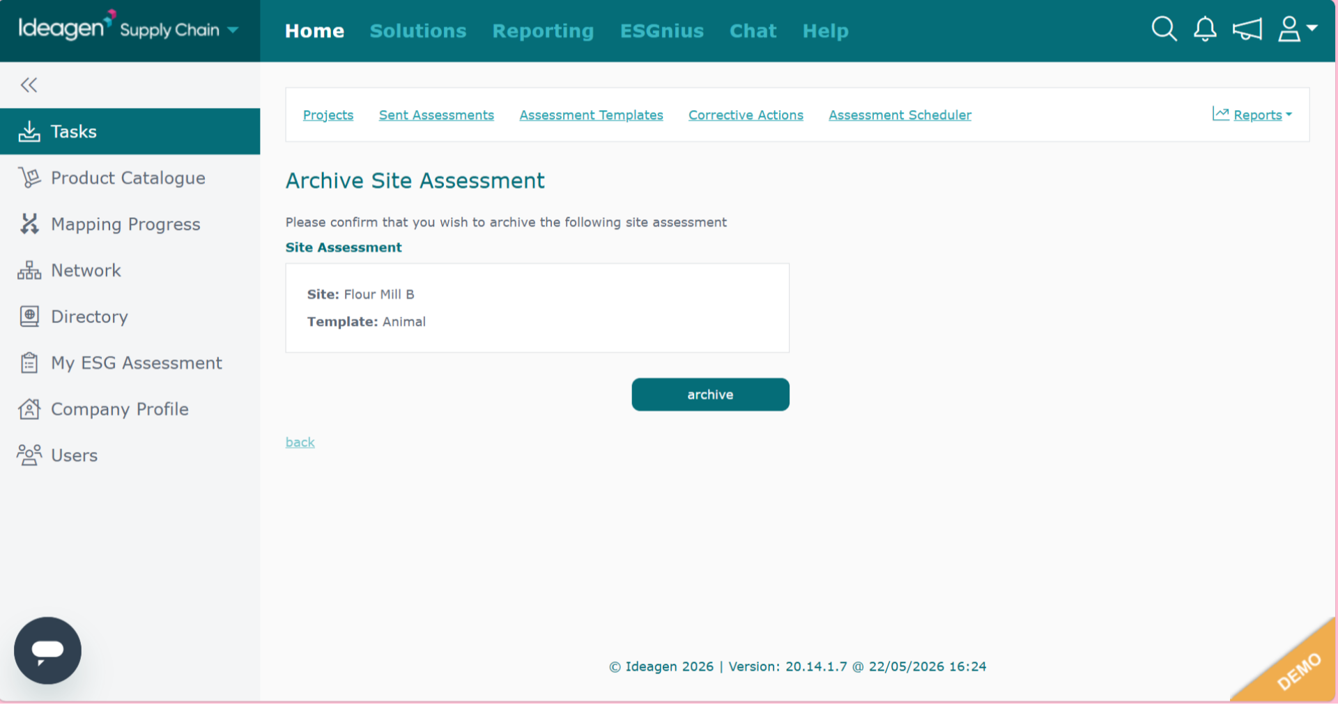Delete Assessment