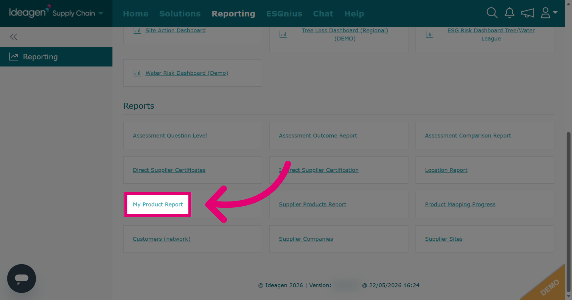 Product Report