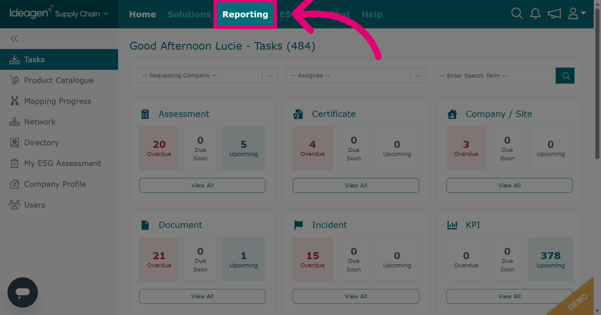 Access Reporting Section