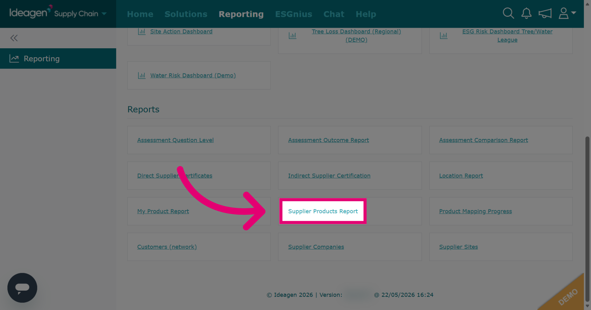 Supplier Products Report