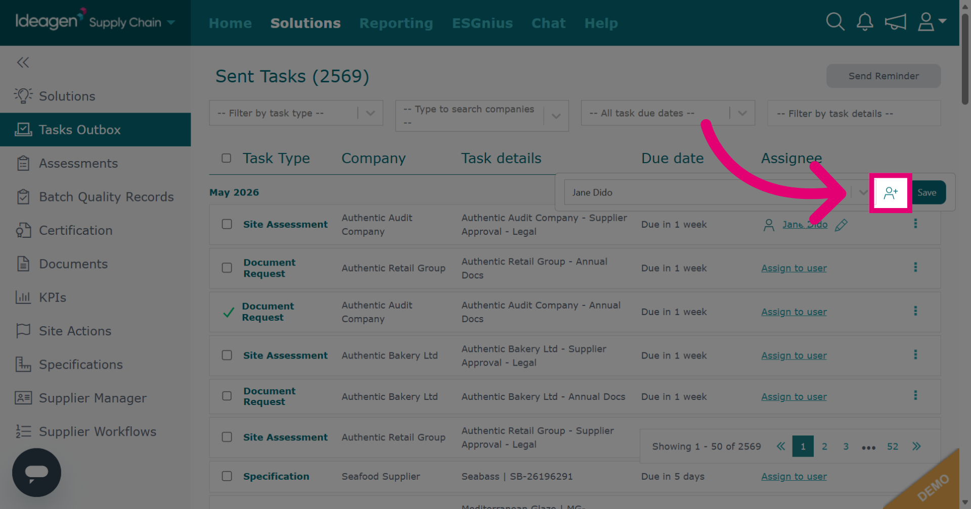 Add New Assignee
