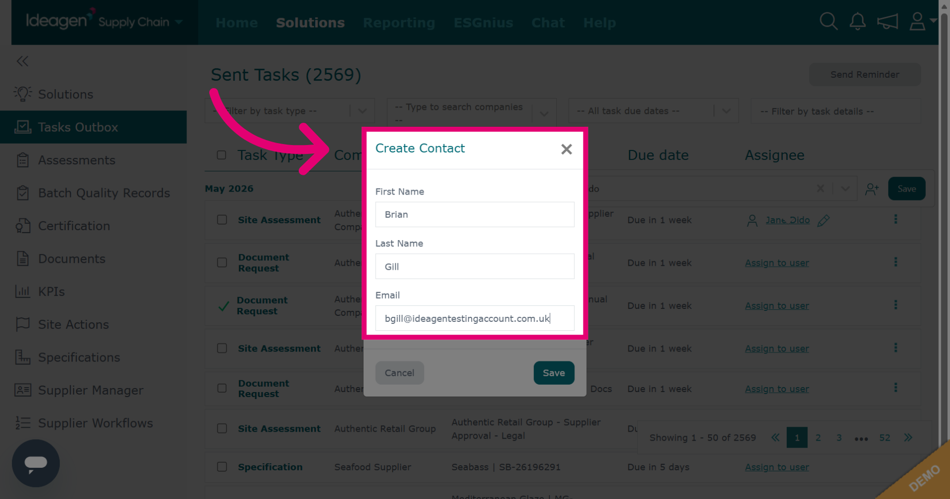 Add New Assignee