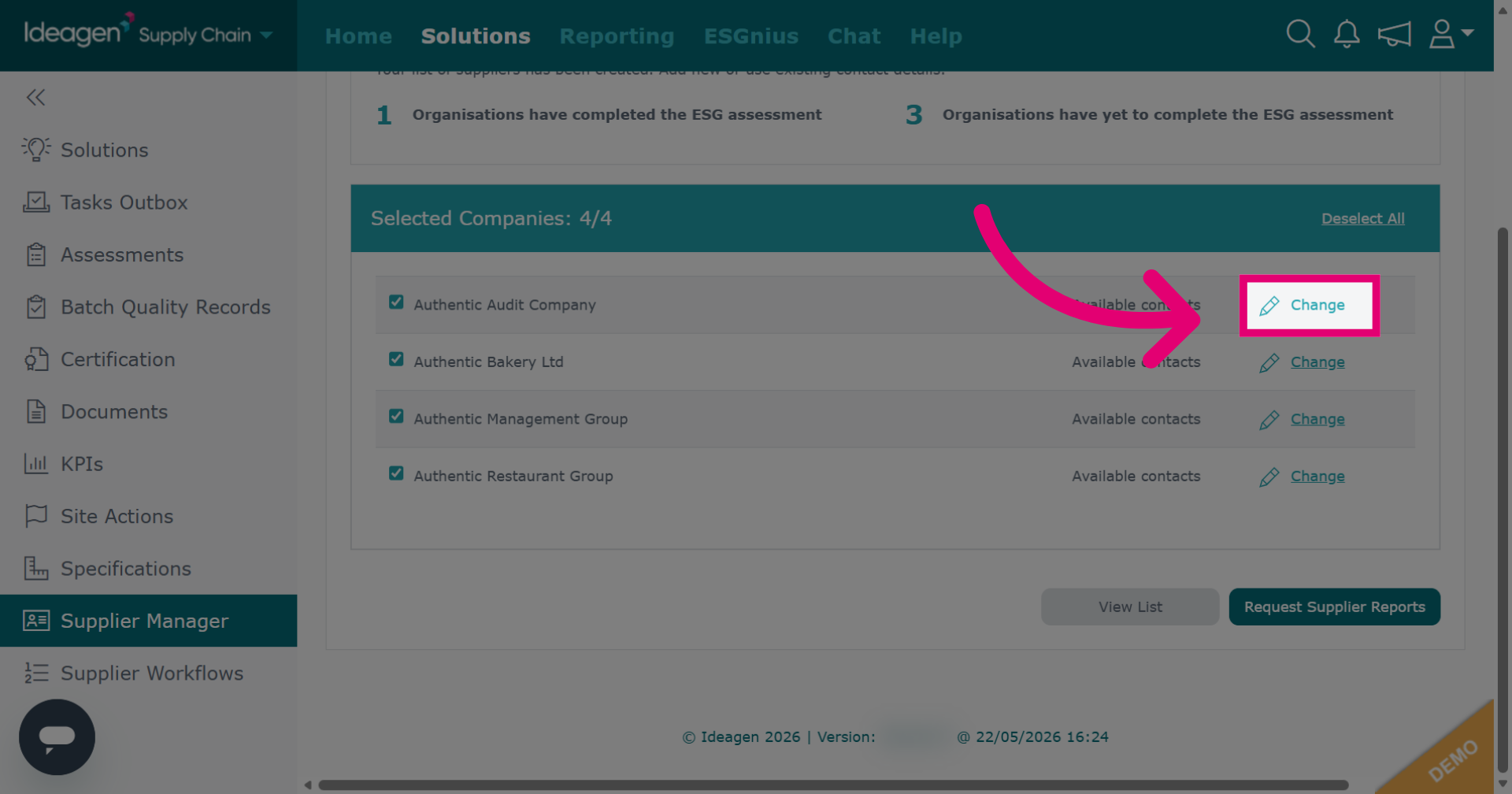 ESG Lists Only - Contacts