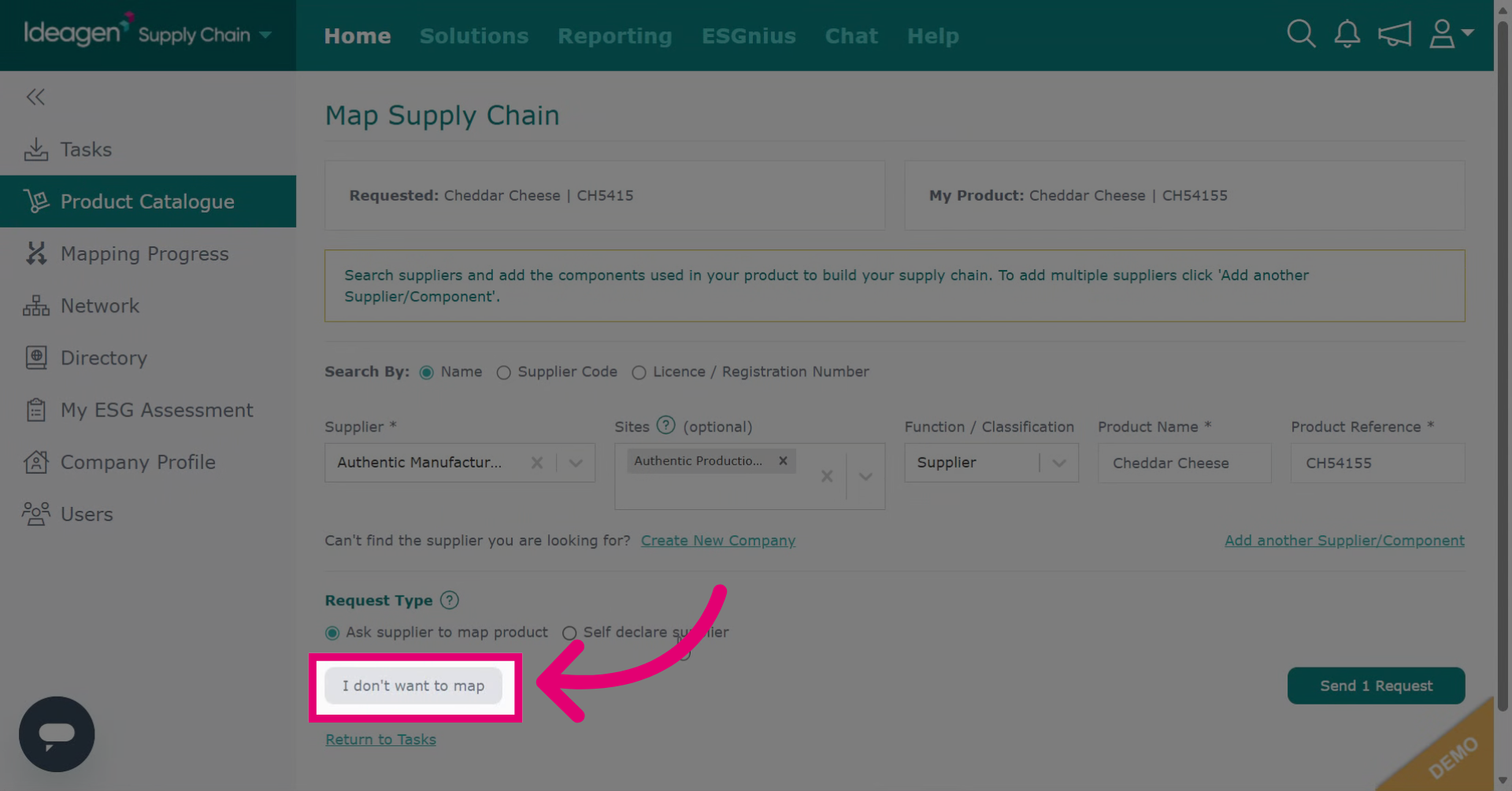 I Don't Want to Map & End of Chain