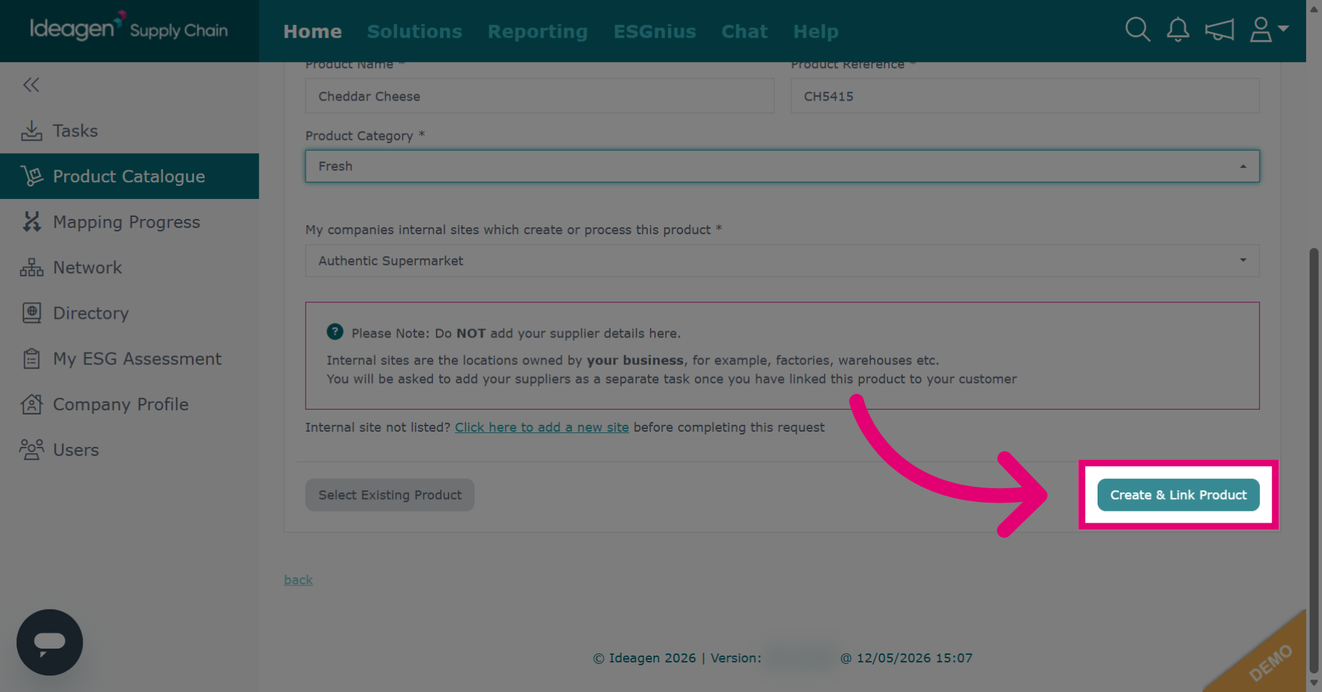 Option 1) Create And Link Product