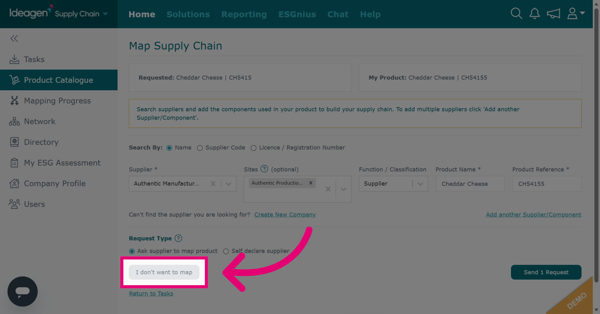 Decline Supply Chain Mapping