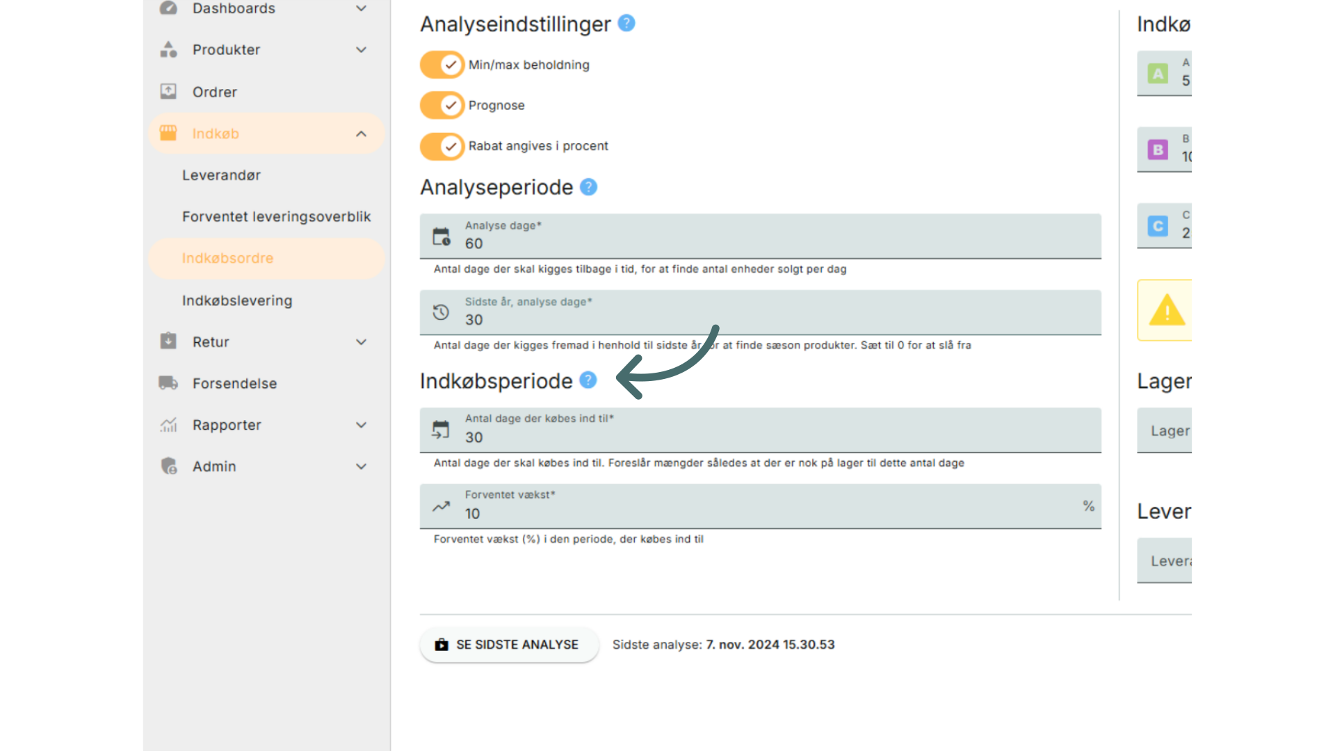 Indkøbsperiode