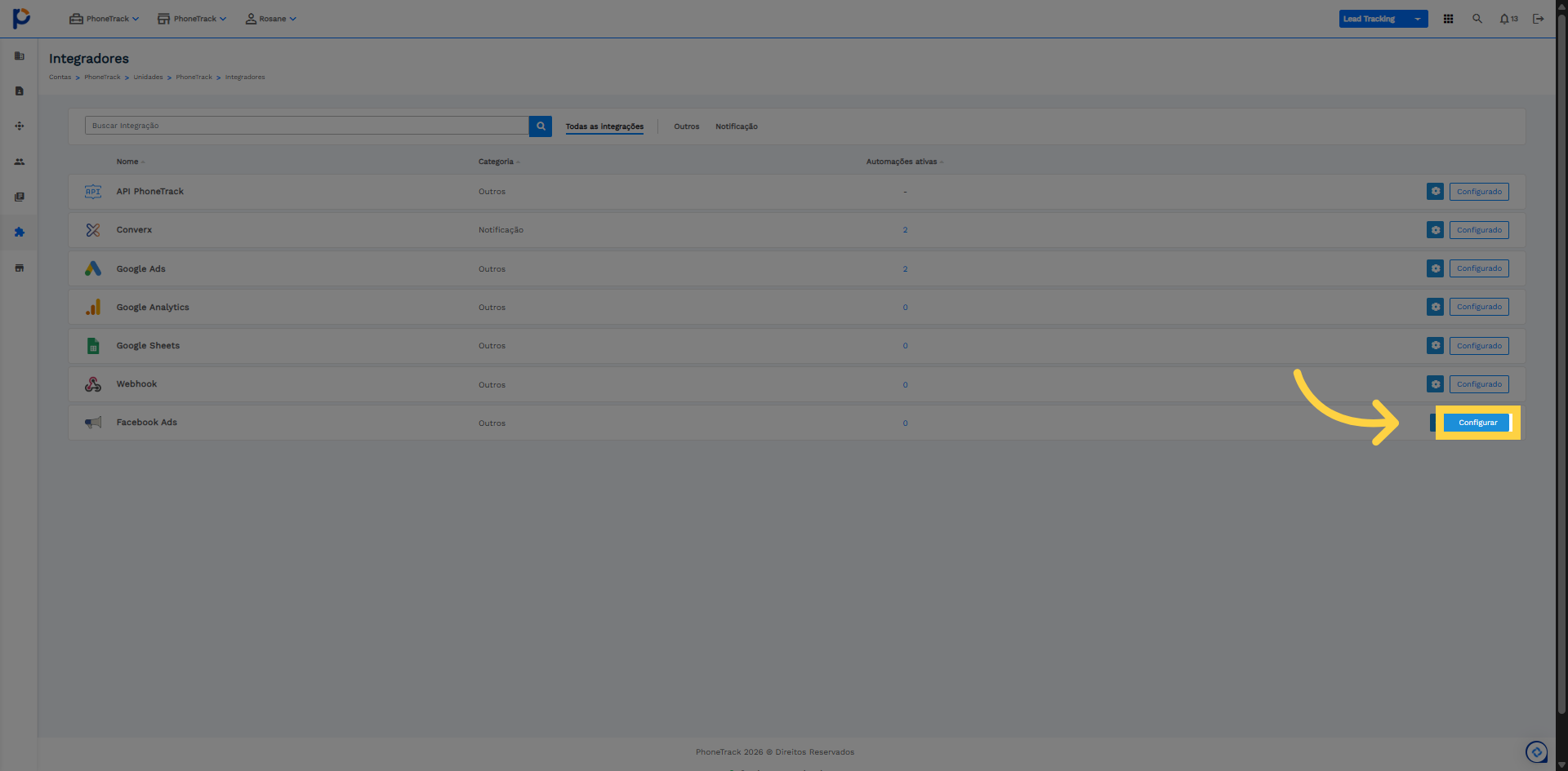 Iniciar Configuração