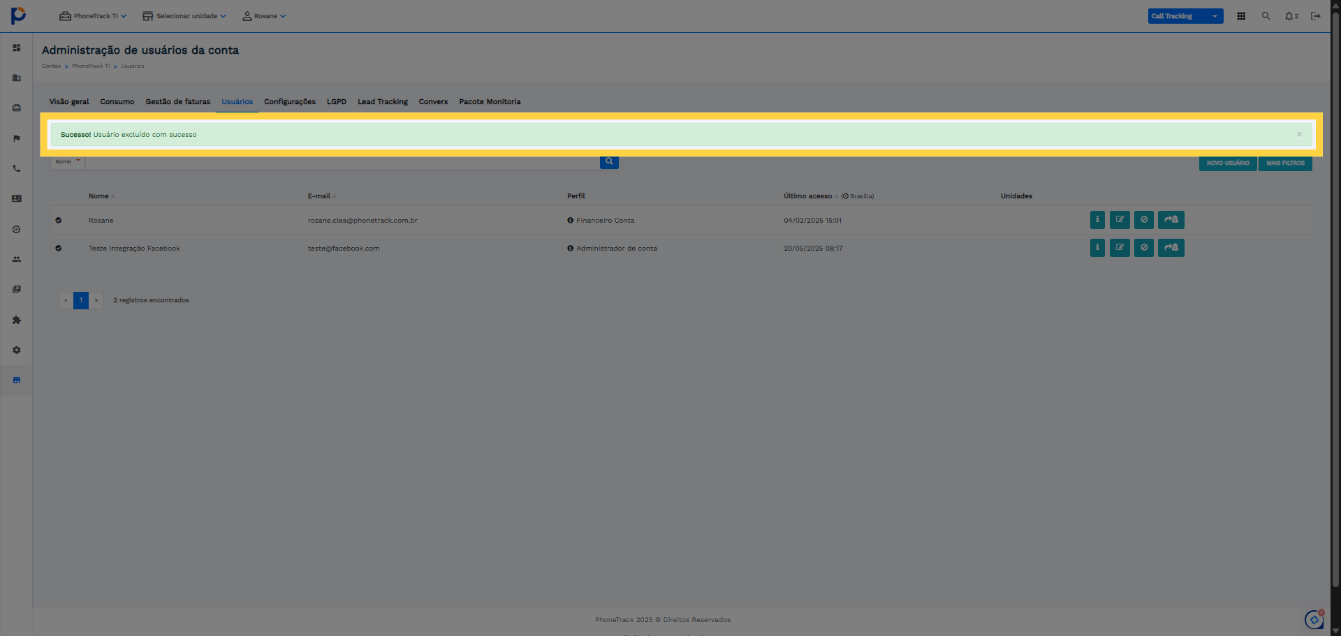 Verifique Mensagem De Sucesso