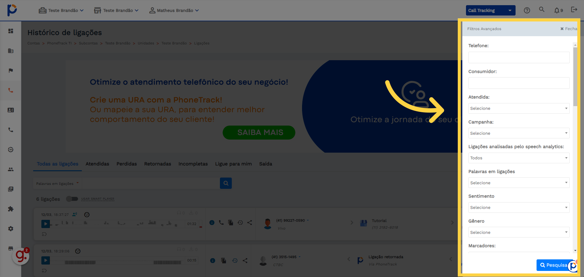 Clique 'Atendida:
                                    
                                        Selecione
                                        Sim
                                        Não
              ...'