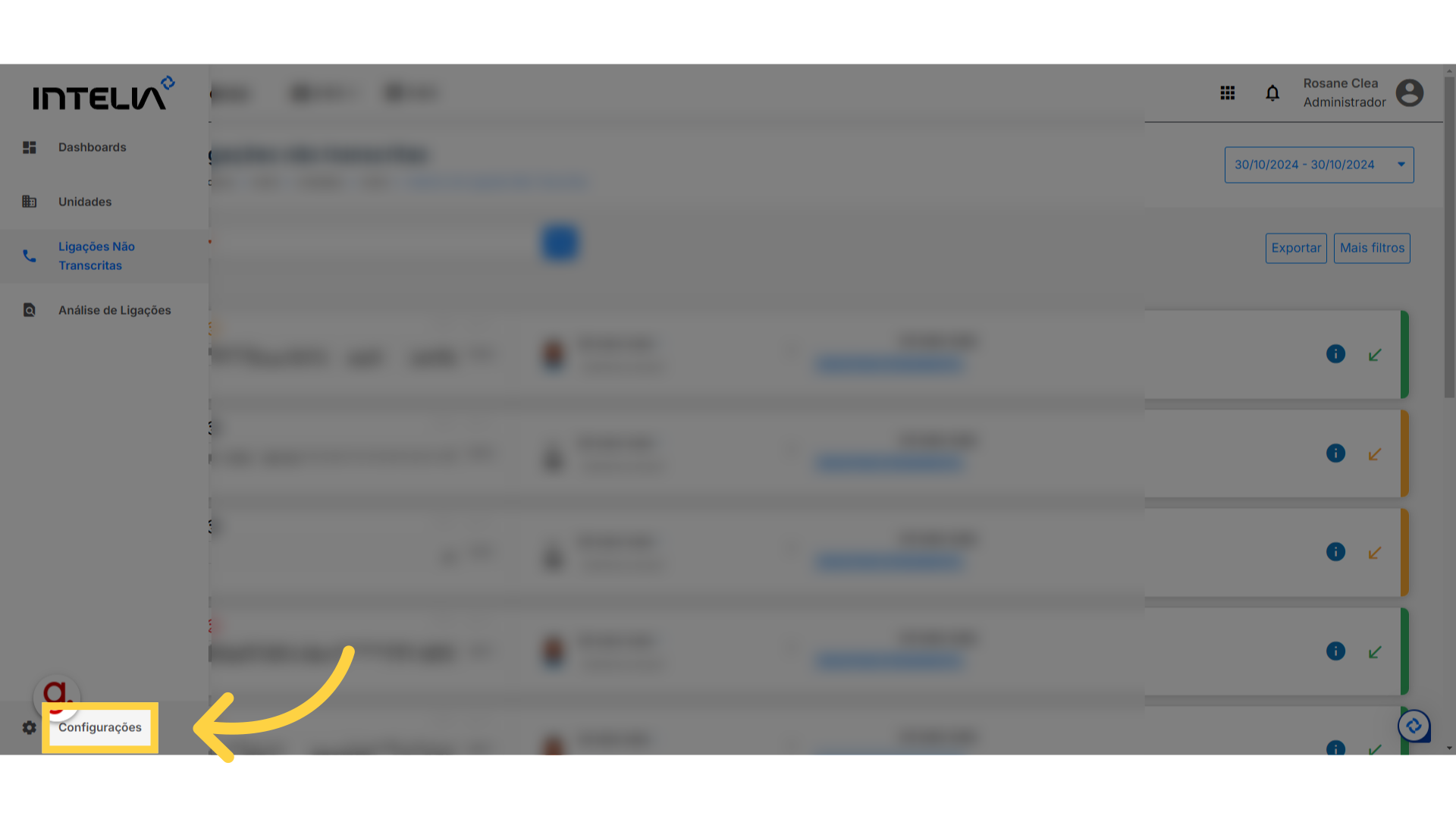 Clique 'Configurações'