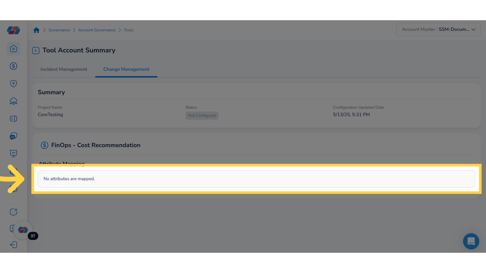 View 'FinOps - Cost Recommendation'