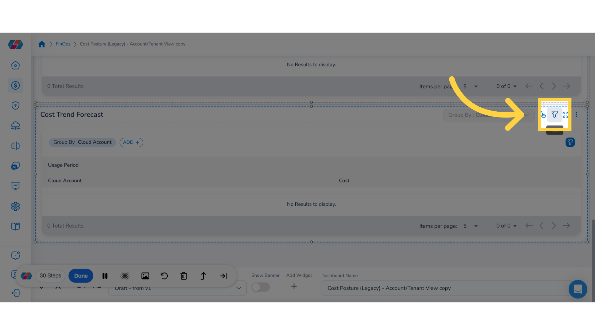 Click the filter icon.