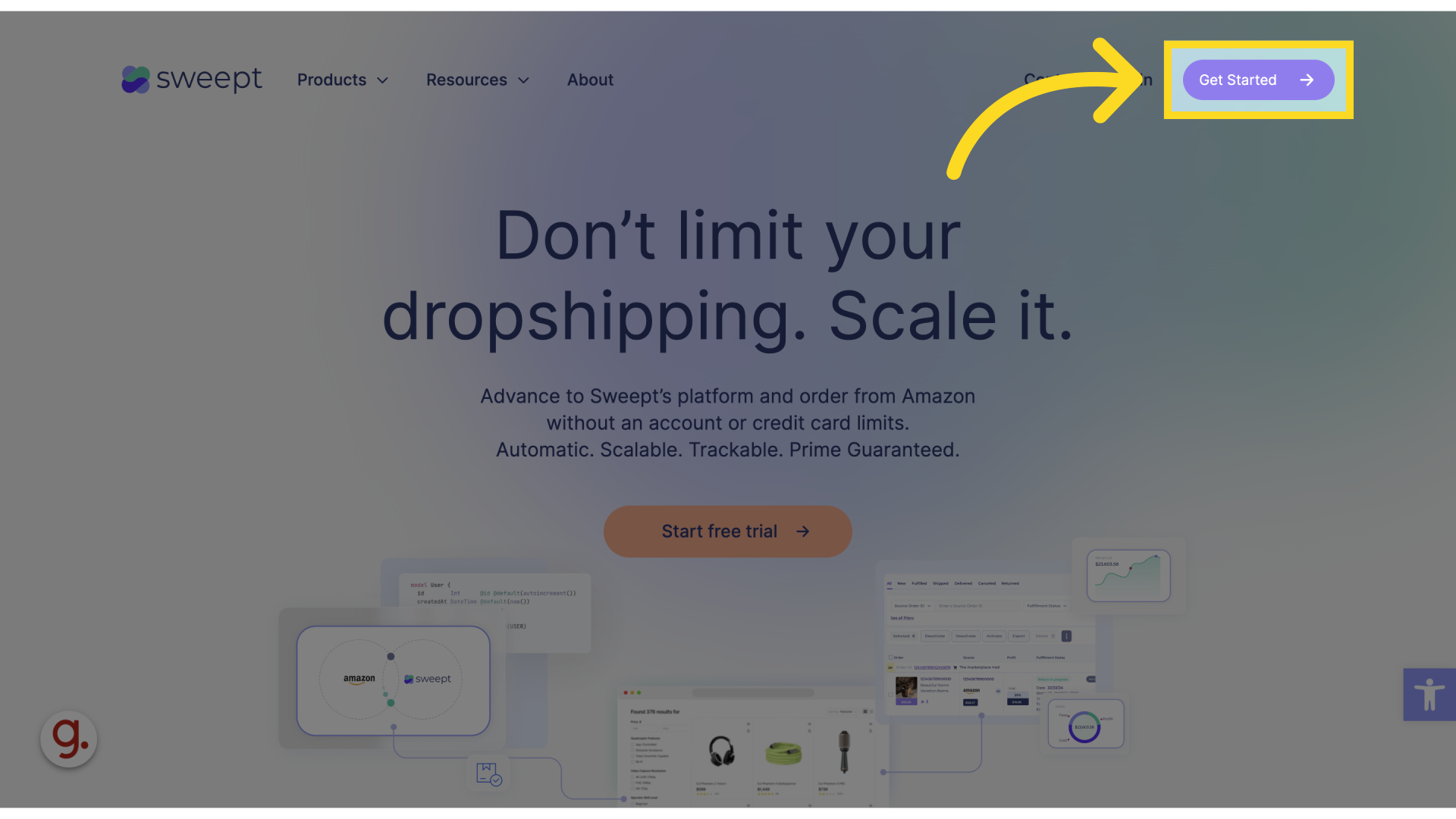Click 'Get Started'