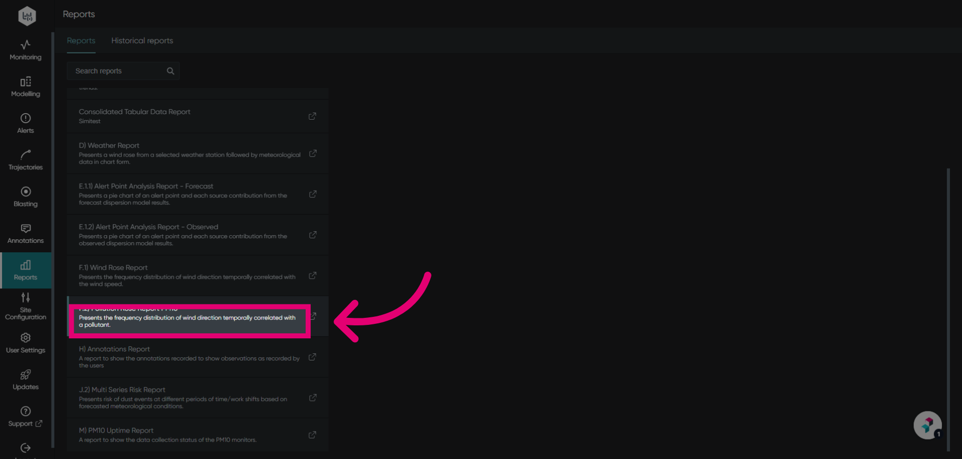 Open the Report