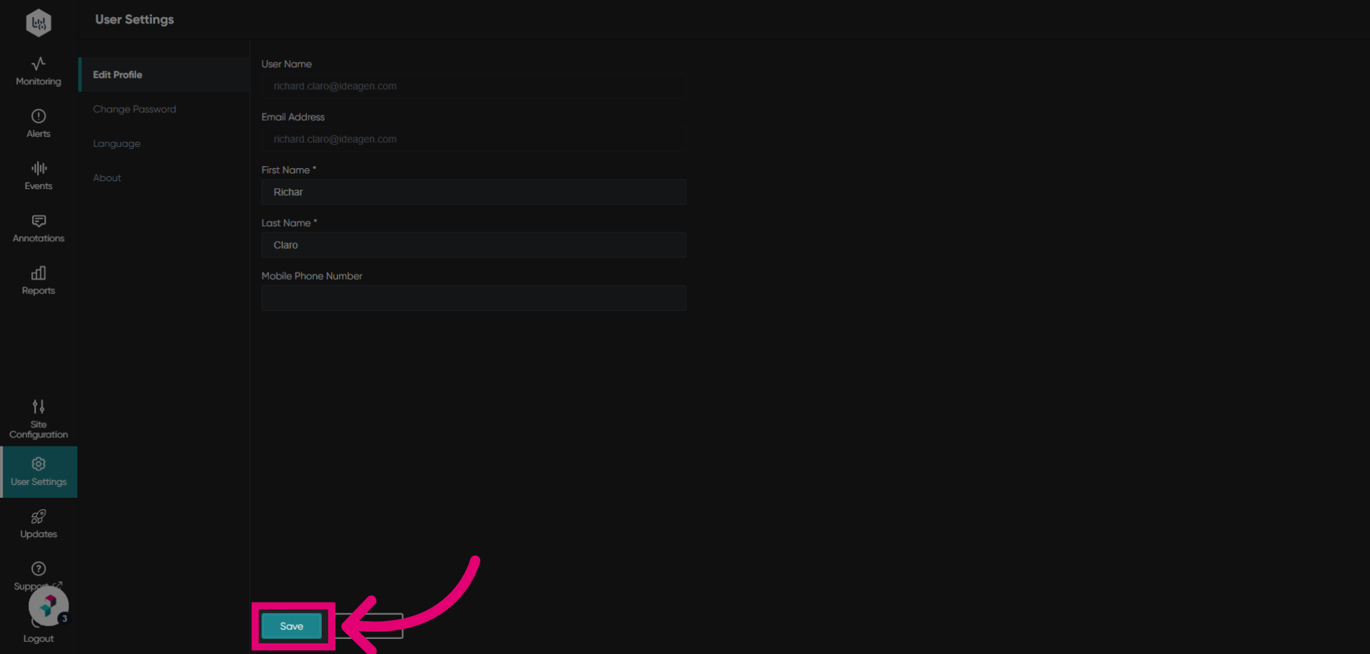 Click 'Save'