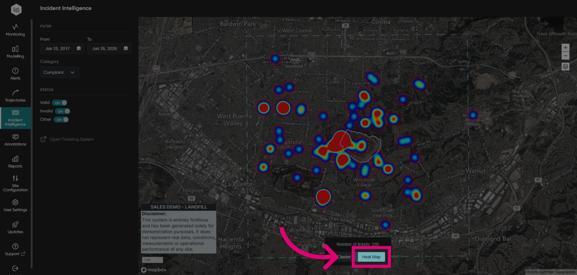 Access Heat Map Feature