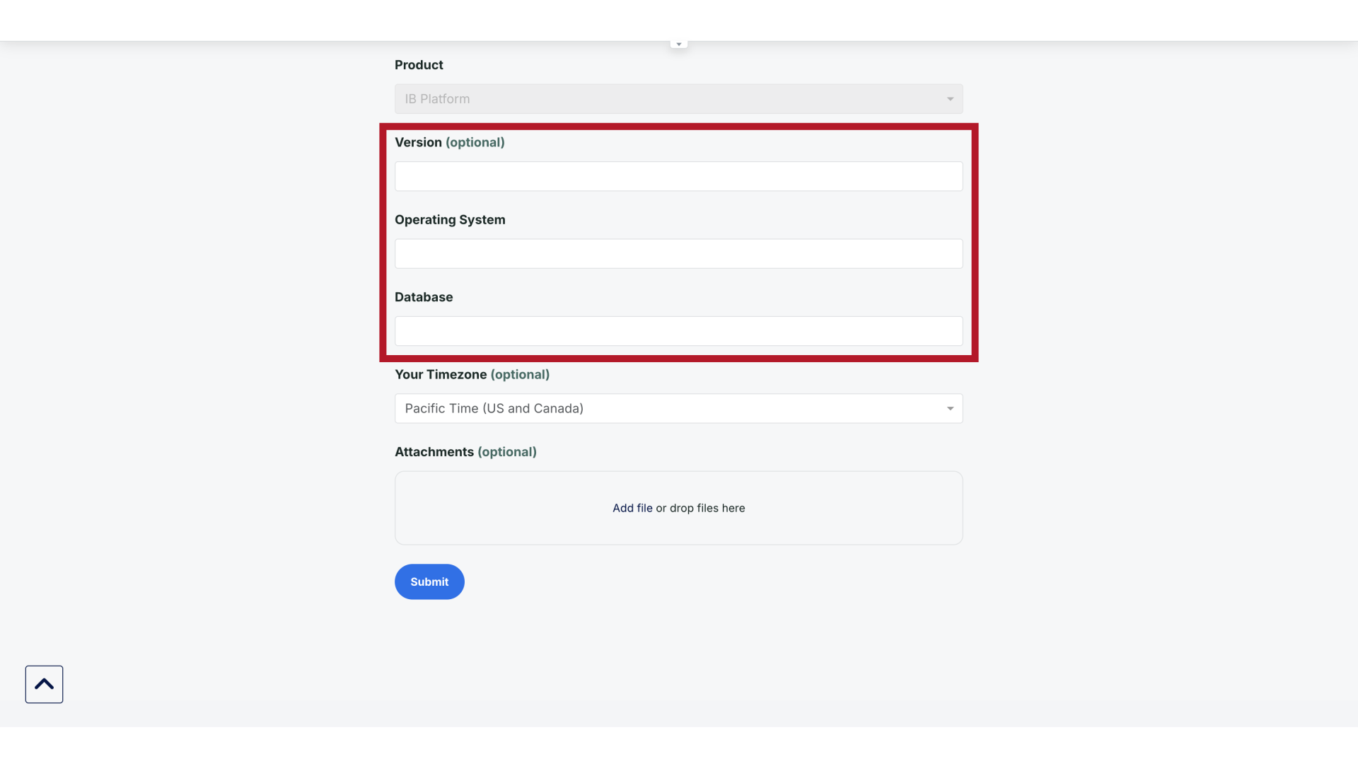 Completing Required Fields