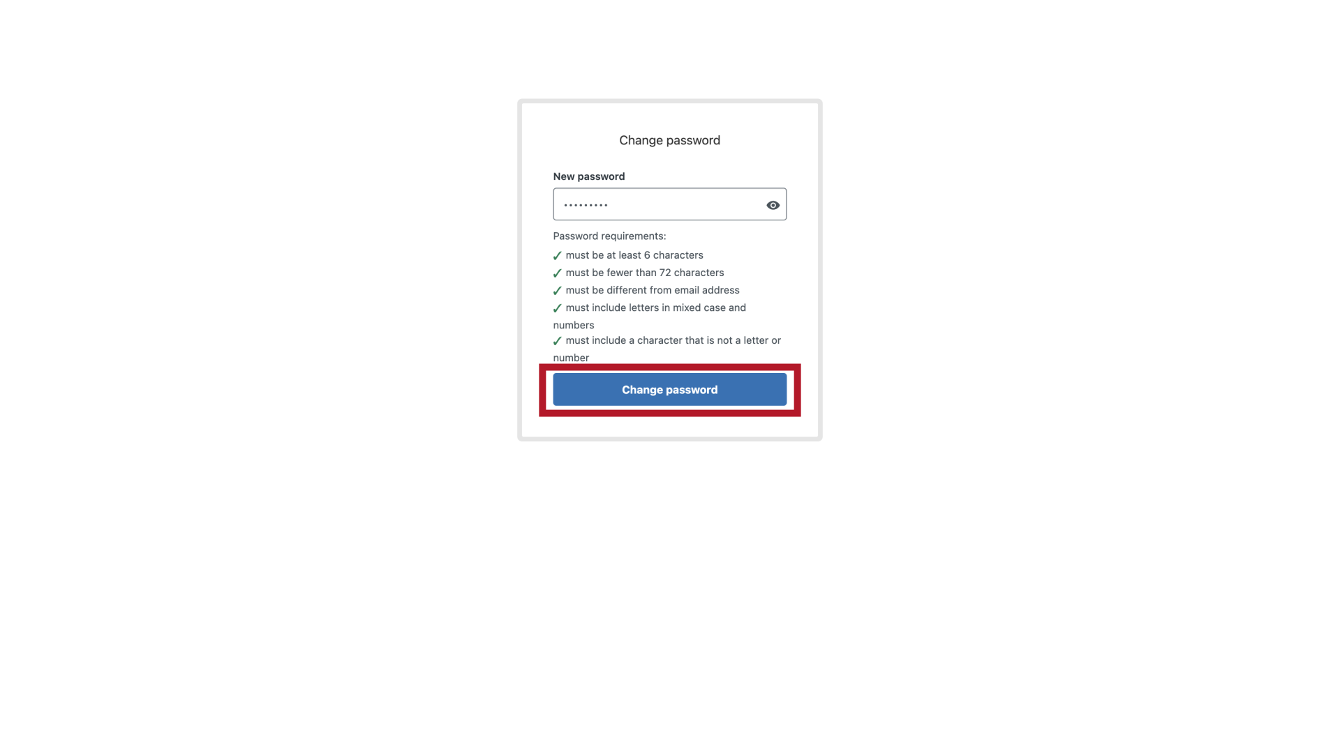 Change Password