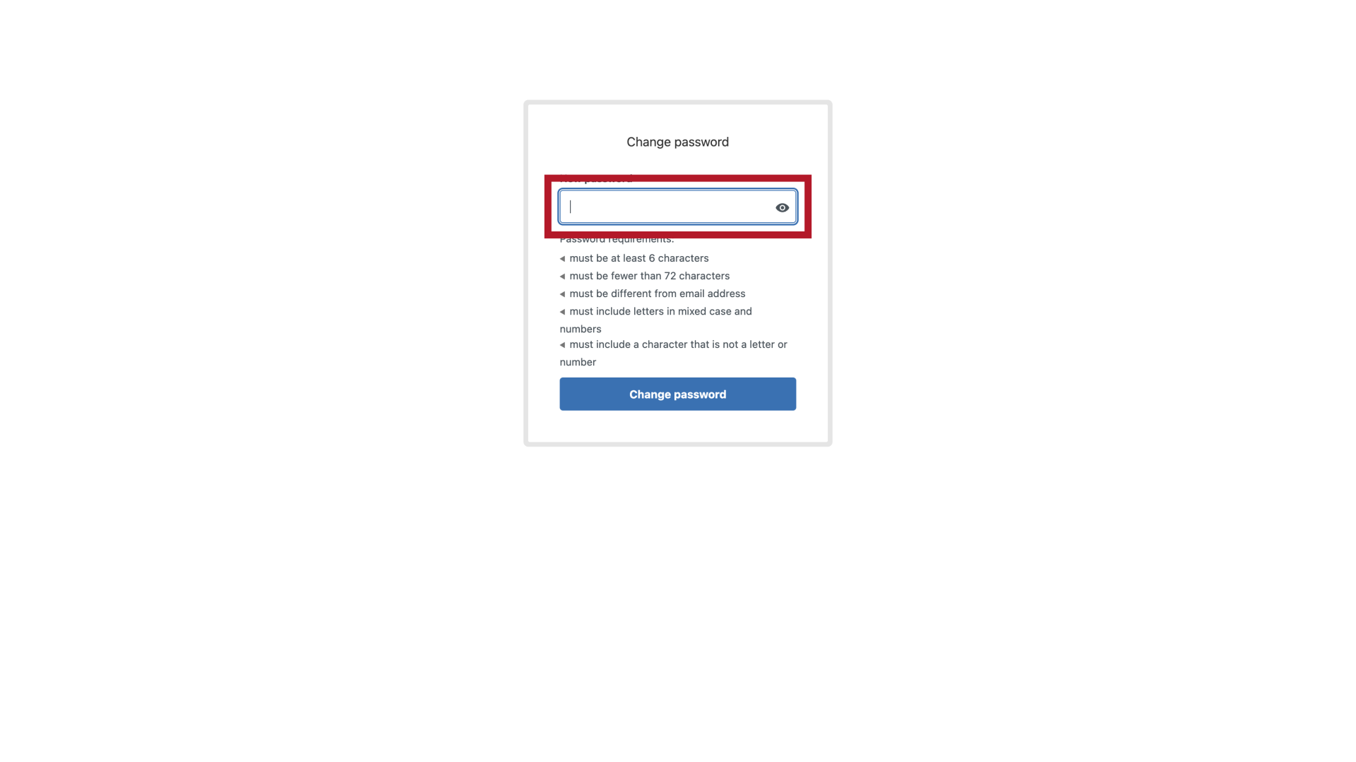 New Password