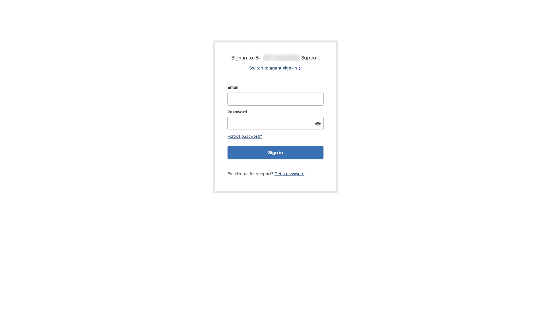 Support Center Access