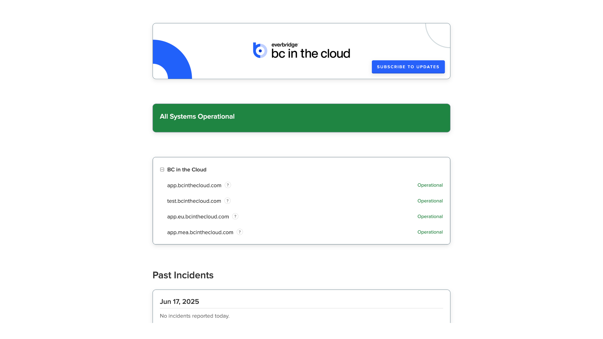Status Page