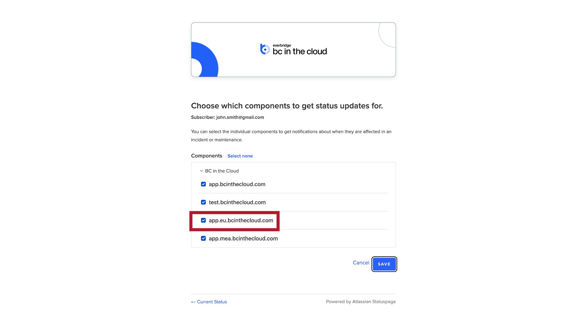 Default Selection