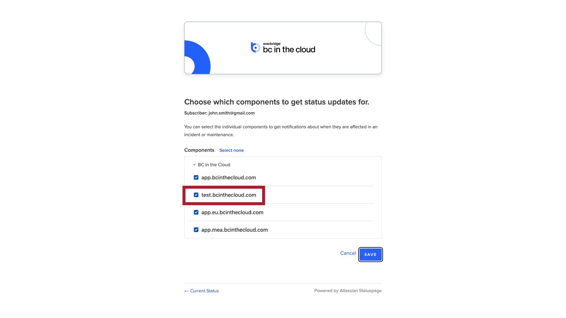 Default Selection