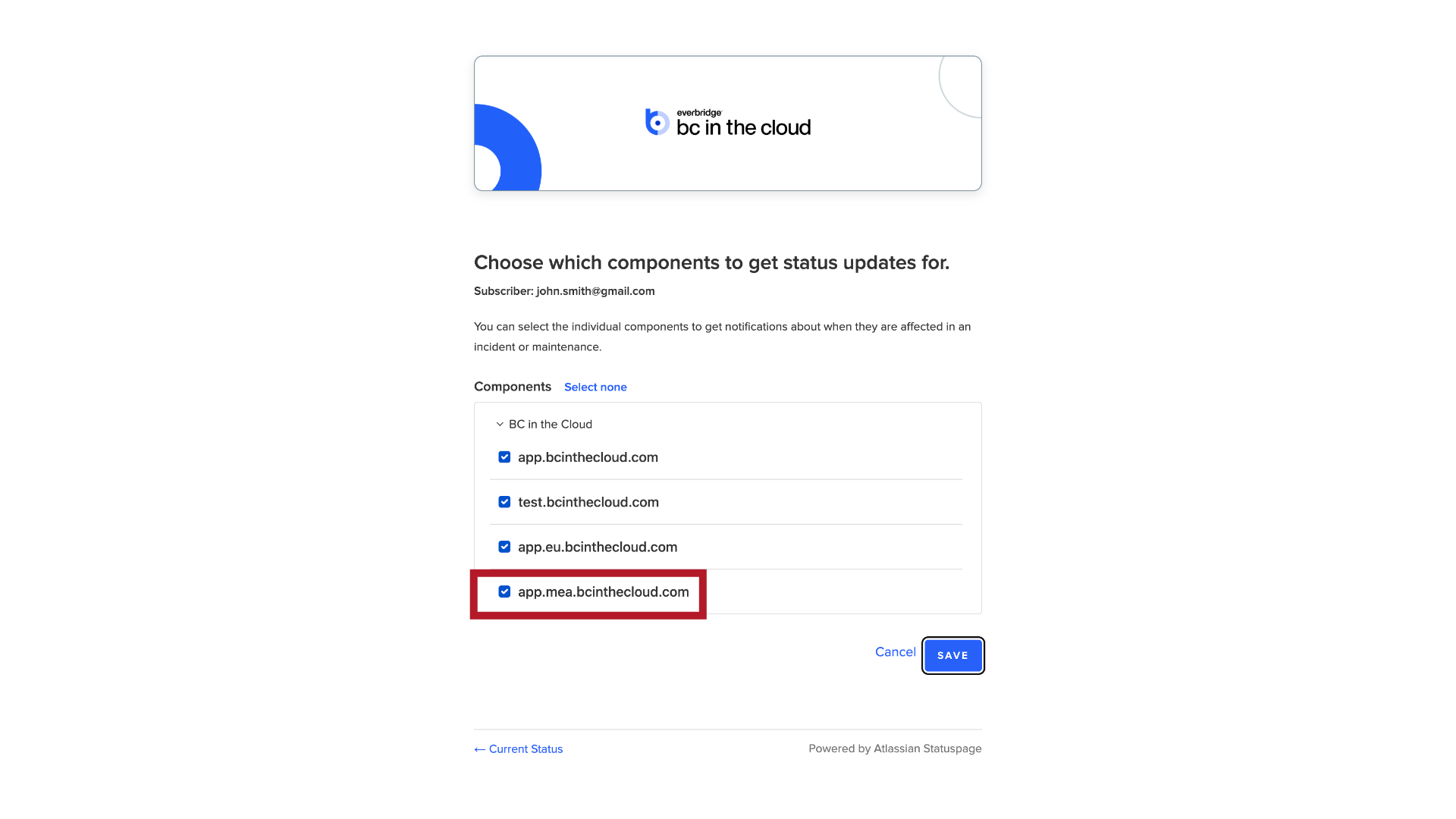 Default Selection