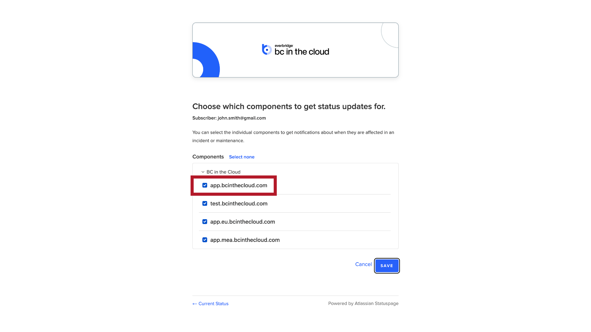 Default Selection