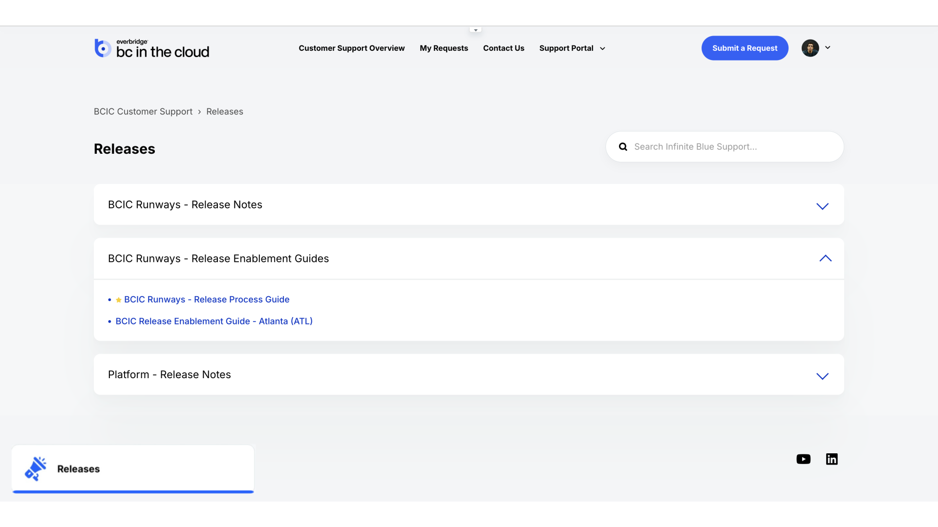 BCIC Runways - Release Enablement Guides