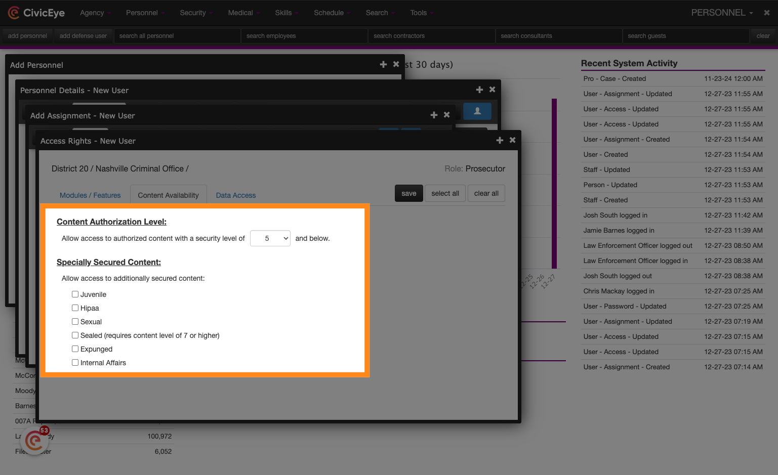 Set Content Availability Access