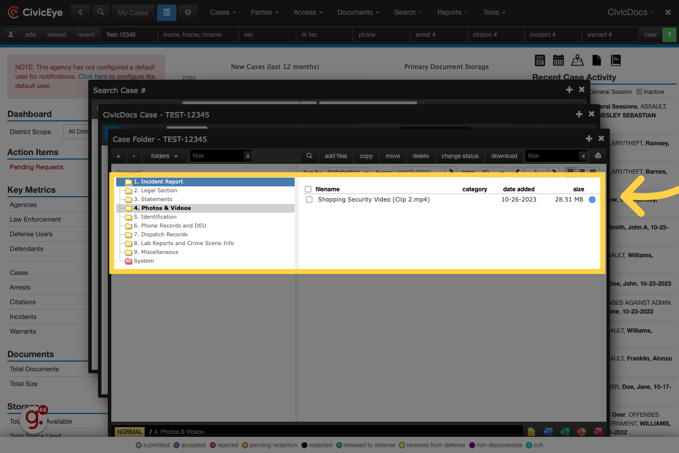 Click '1. Incident Report'