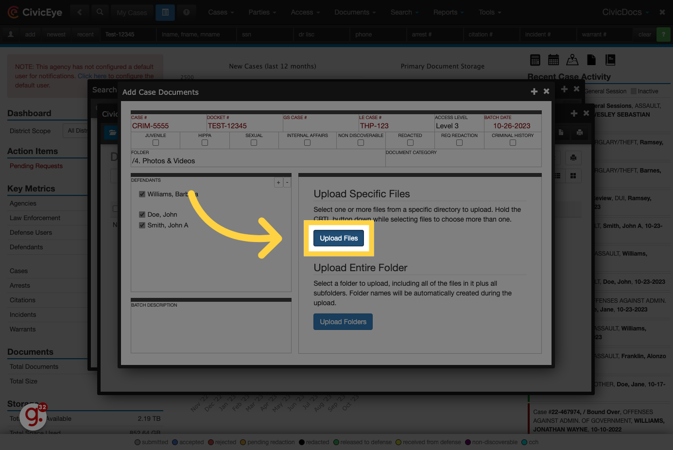 Click 'Upload Files'