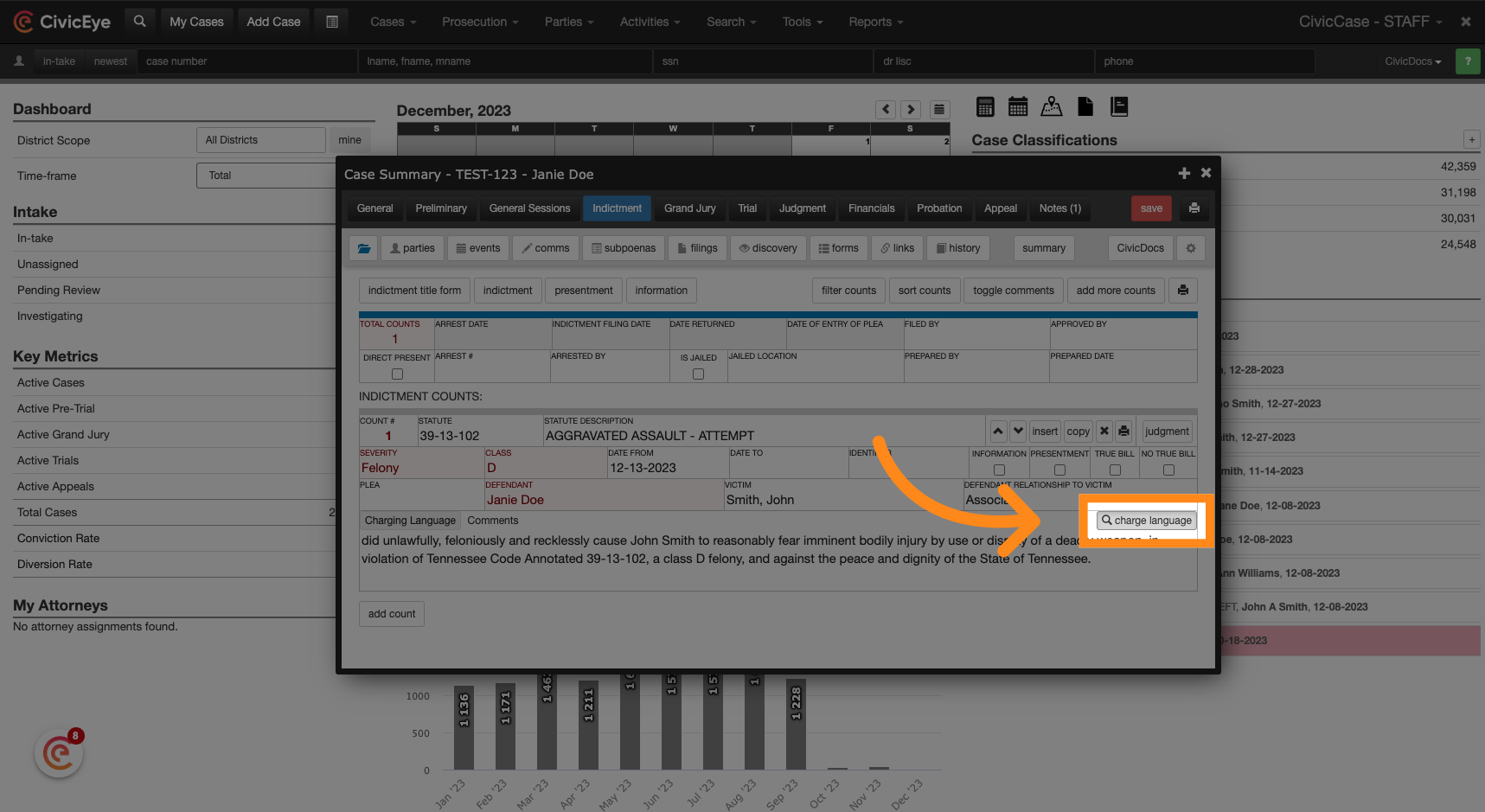 Click 'charge language'