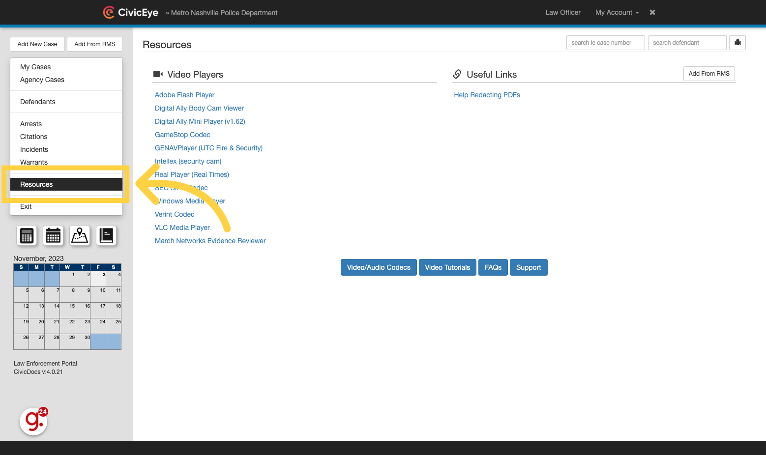 Helpful Resources page