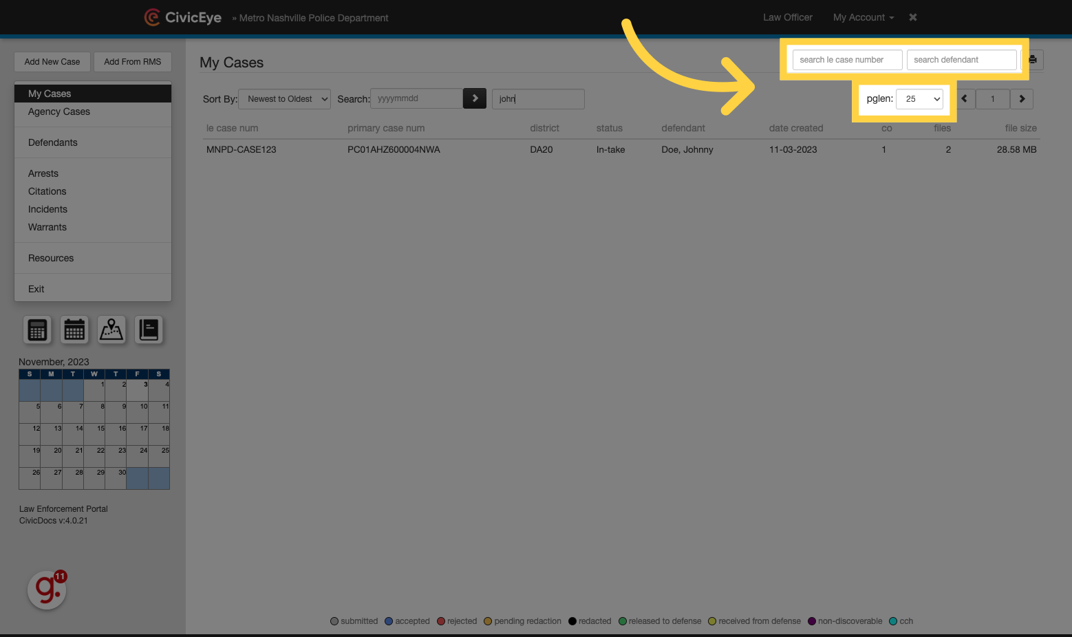 Filtering Case Lists