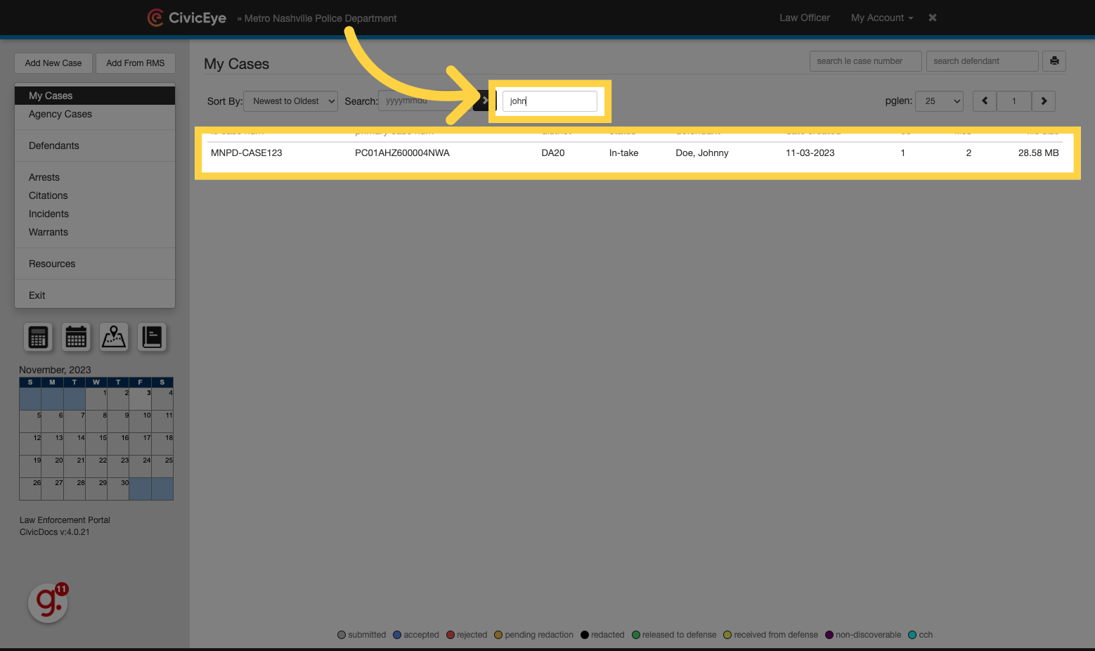 Filtering Case Lists