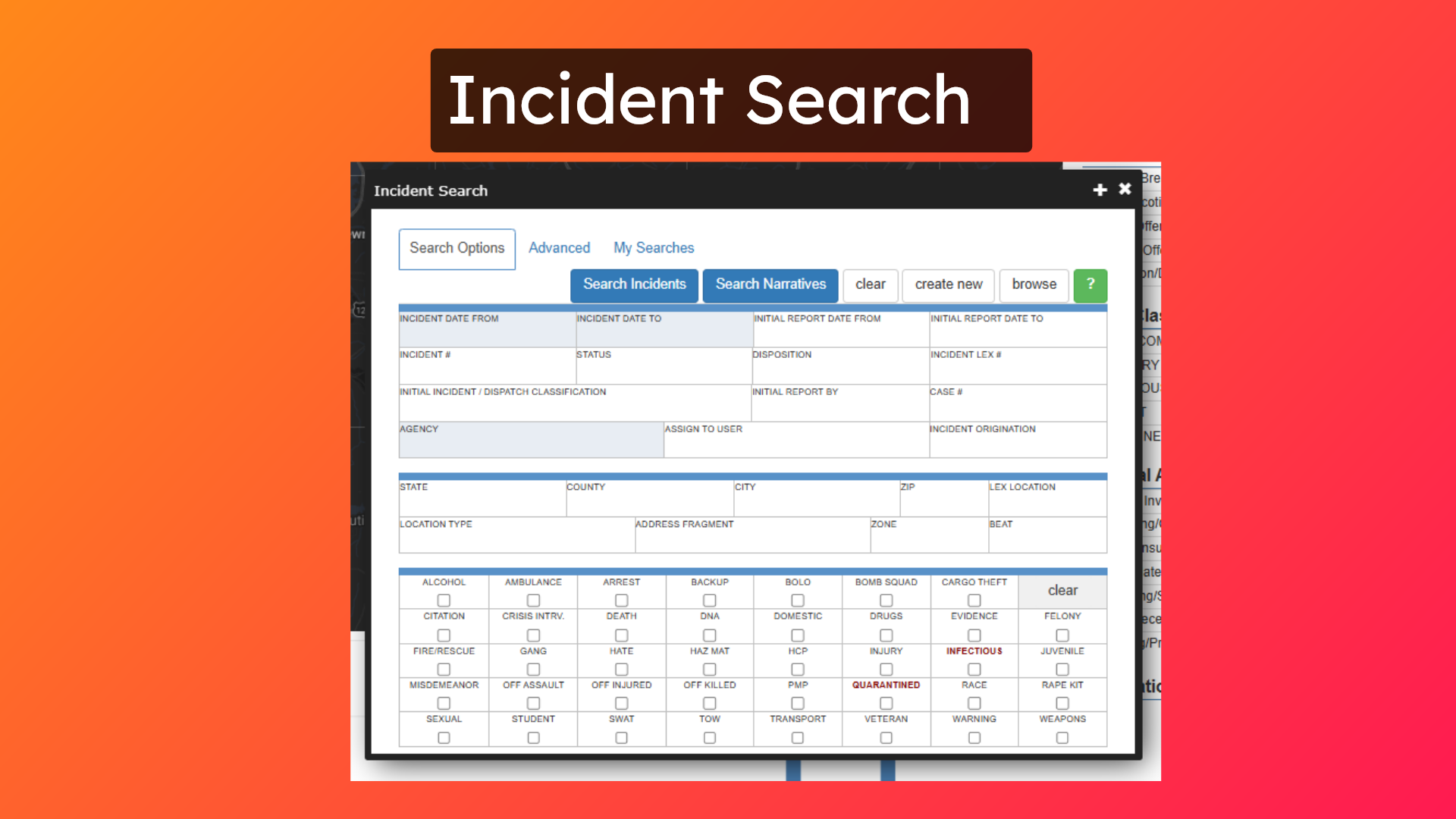 Incident Search