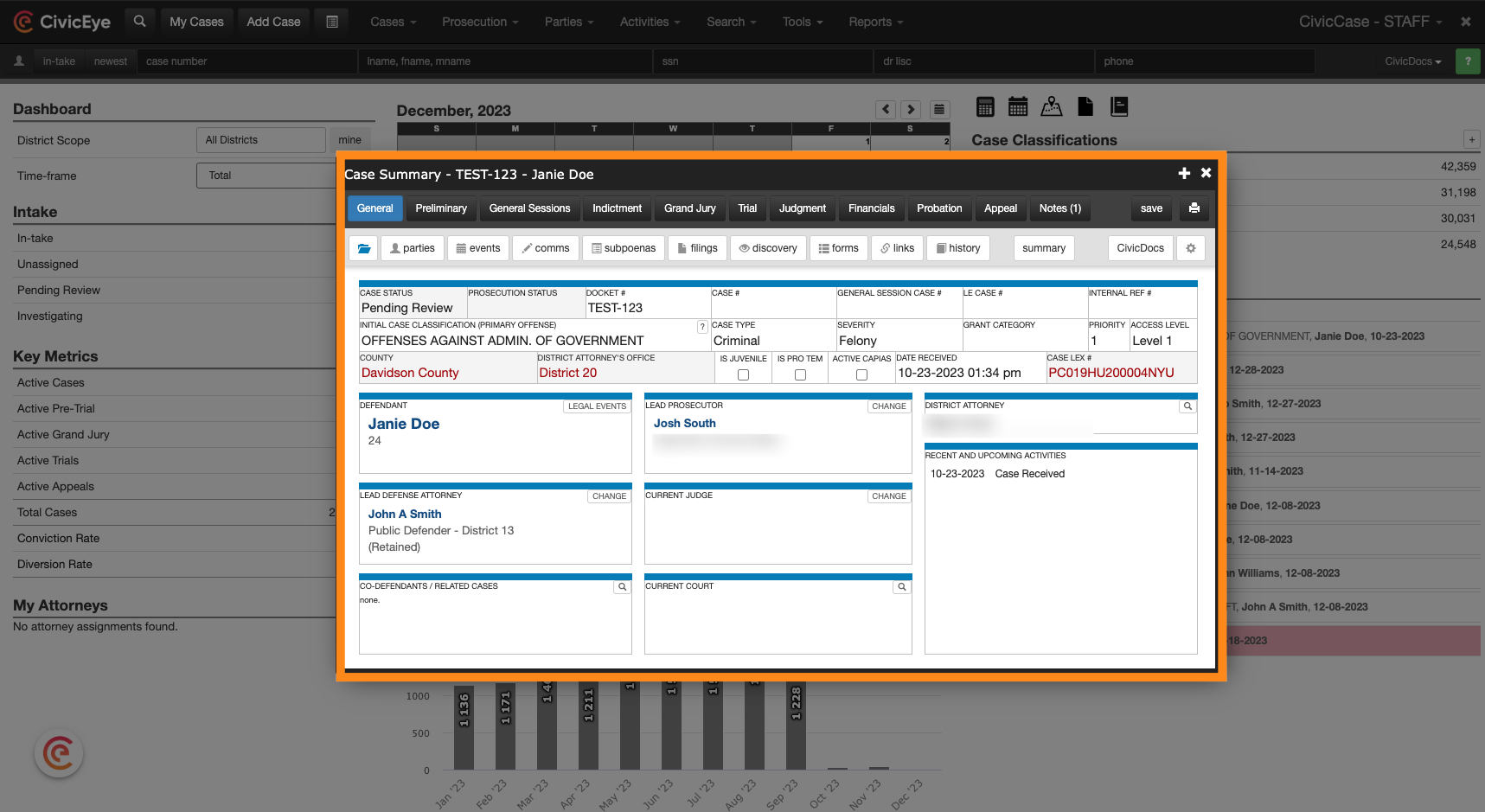Locate a Case in CivicCase