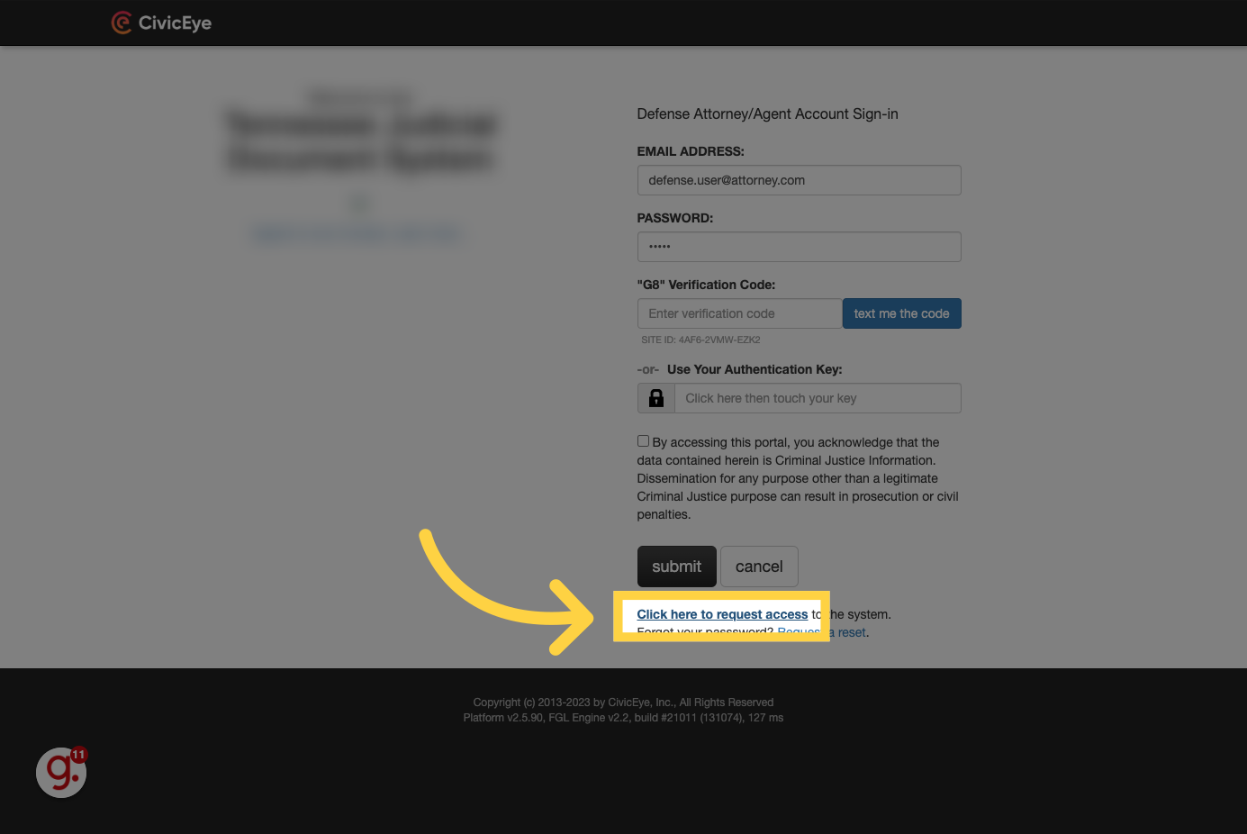 For users not registered in CivicDocs