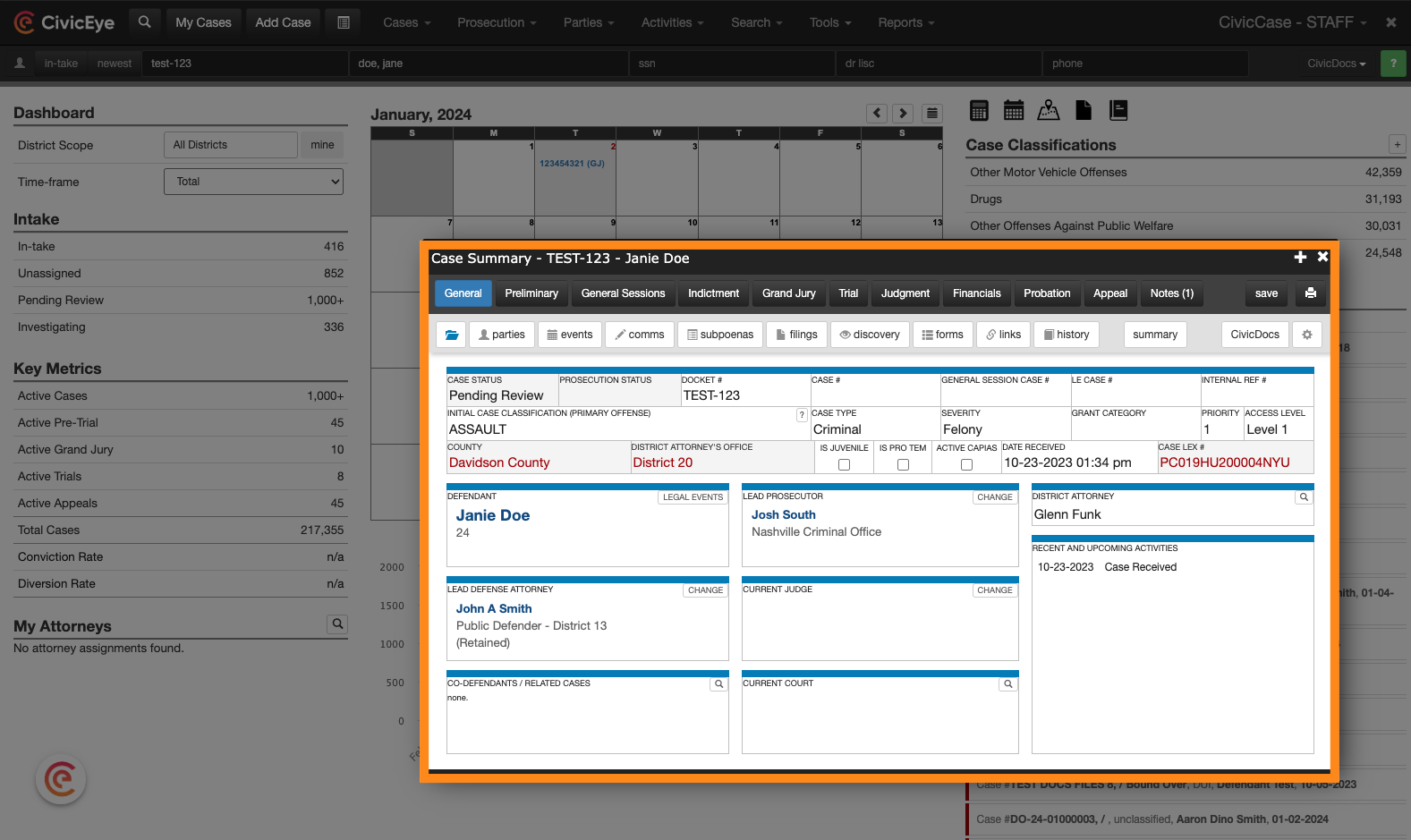 Locate a Case where the Defendant Needs Changed